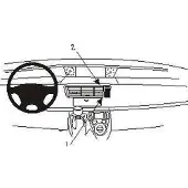 Brodit ProClip houder geschikt voor Citroën C8 - Lancia Phedra - Fiat Ulysse II -Peugeot 807 Angled mount