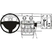 Brodit ProClip houder geschikt voor Ford Fusion 2006-2012 Angled mount