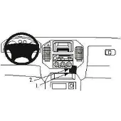 Brodit ProClip houder geschikt voor Mitsubishi Pajero/ Shogun 2000-2006 Angled mount