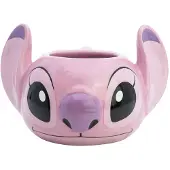 Stor , 3D keramische mok 375ml Angel collectie met geschenkdoos, Roze
