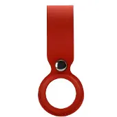 XCCESS PU Leather Airtag Loop Red