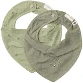 Little Dutch 2-pack bandana slab - Groen - Essentials