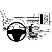 Brodit ProClip houder geschikt voor Renault Fluence 2010-2015 / Mégane III 2009-2016 Center mount