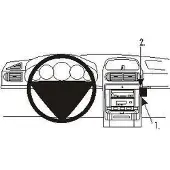 Brodit ProClip houder geschikt voor Porsche Cayenne 2003-2010 Angled mount