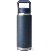 Yeti Coolers - Rambler Bottle Colour Straw Cap - Isoleerfles 769 ml, blauw