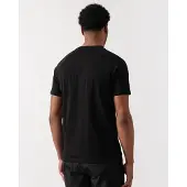 BOSS Heren Zwart RN Slim Fit T-shirt (XL), Casual, Korte mouwen, Biologisch katoen 50517970