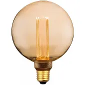 Nordlux LED Globe Filament decoratieve lamp, retro design, E27, dimbaar, 3,5W, 1800K (extra warm wit), goud, artikelnummer 2080242758
