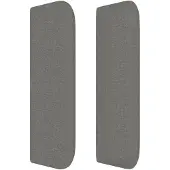 vidaXL Hoofdbord LED 183x16x78/88 cm stof donkergrijs