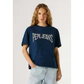 Pepe Jeans Shirt 'Maca' donkerblauw / wit gemêleerd