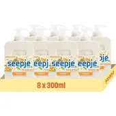 Seepje Handzeep Versgeperste Sinaasappel Geur - 8 x 300 ml - Voordeelverpakking