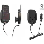 Brodit houder - geschikt voor Apple iPhone 11 Pro Qi wireless Actieve verstelbare houder met 12V USB plug