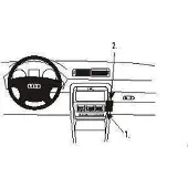 Brodit ProClip houder geschikt voor Audi A4/ S4 - Seat Exeo Angled mount