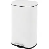 Songmics Vuilnisbak met softclose-functie, Wit