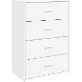 vidaXL Dressoirs 2 st 60x31x84 cm bewerkt hout wit
