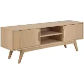 Ebuy24 Marte TV-meubel 2 deuren 2 planken wit.