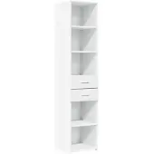 vidaXL Hoge kast 40x42,5x185 cm bewerkt hout wit