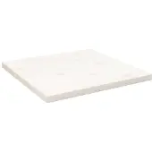 vidaXL Tafelblad vierkant 40x40x2,5 cm massief grenenhout wit