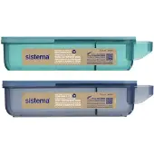 Sistema Slide and Snack Box recyceltes PP 430ml 1 Stck