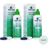 Unicare - Alles-in-één - 6 x 200ml - Lenzenvloeistof voor Harde contactlenzen - Premium Oogverzorging uit Nederland - incl. 6 lenzendoosje