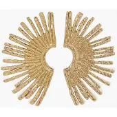 Sissy-Boy Gold plated oorbellen met halve zon