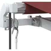 vidaXL Luifel automatisch uittrekbaar 500x350 cm bordeauxrood