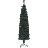 vidaXL Kunstkerstboom met standaard smal 150 cm glasvezel