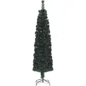 vidaXL Kunstkerstboom met standaard smal 120 cm glasvezel