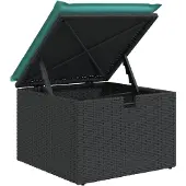 vidaXL 7-delige Loungeset met kussens poly rattan bruin