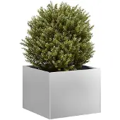 vidaXL Plantenbak 40x40x30 cm gegalvaniseerd staal
