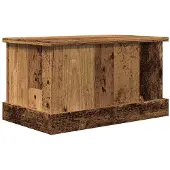 vidaXL Opbergbox 30x50x28 cm bewerkt hout oud houtkleurig