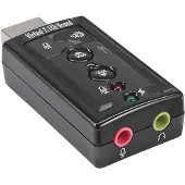 InLine USB audiokaart, met virtueel 7.1 surround-geluid