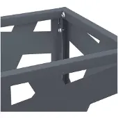 vidaXL - Regen - Paraplu - Stand - Antraciet - 15,5 - x - 15,5 - x - 49 - cm - Staal