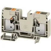 Weidmuller 2675000000 Doorgangsserieklem Push-In-klem, Steekaansluiting Donkerbeige 20 stuk(s)