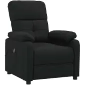 vidaXL Massagestoel stof zwart