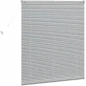 vidaXL Venetiaanse jaloezie zilver 130 x 115 cm 25 mm Aluminium