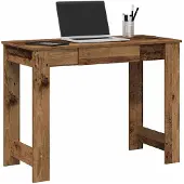 Super Merchant Bureau 100x45x75 cm bewerkt hout oud houtkleurig