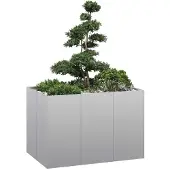 vidaXL Plantenbak 120x80x80 cm gegalvaniseerd staal