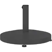 vidaXL Parasolstandaard, 24,6 kg, donkergrijs, rond