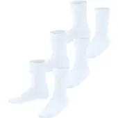 Falke Family 3-Pack duurzaam katoen multipack kindersokken meisjes jongens wit - Maat 35-38