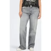 ONLY Carmakoma wide leg jeans grey denim female | Maat: 44-32