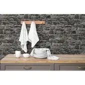 AS-Creation HORNBACH Vliesbehang 36370-4 Vliesfashion 2 steenoptiek grijs