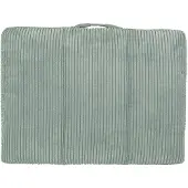Petsona - Hondenbed Groen - Hondenkussen Ribtricot - Zacht Schuim - Antislip Onderkant - Comfortabel Huisdierbed - Wasbare Hoes - Formaat L