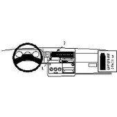 Brodit ProClip houder geschikt voor Volkswagen T4/ Pick-Up/ Caravelle Center mount
