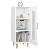 vidaXL Dressoir 34,5x34x90 cm bewerkt hout wit
