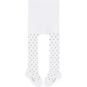 Falke Little Dot slijtvast huidvriendelijk katoen panty baby wit - maat 80-92