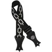 Gaucho Gitaarriem Icon Series Deluxe Chains Zwart GST-144-BK