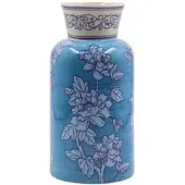 Mansion Atmosphere Blue Blossom vaas blauw 24cm