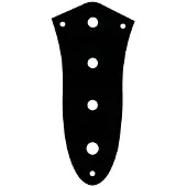 Boston CP-JB-B Control Plate voor Jocker Bass - Zwart Glanzend