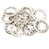 Fender 16436049 Potentiometer Locking Washers – Nikkel, 12 stuks