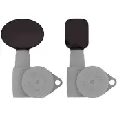 Hipshot HS6B1BBBB Big Butter Bean Stemknop voor Gitaarmechaniek Black, per stuk